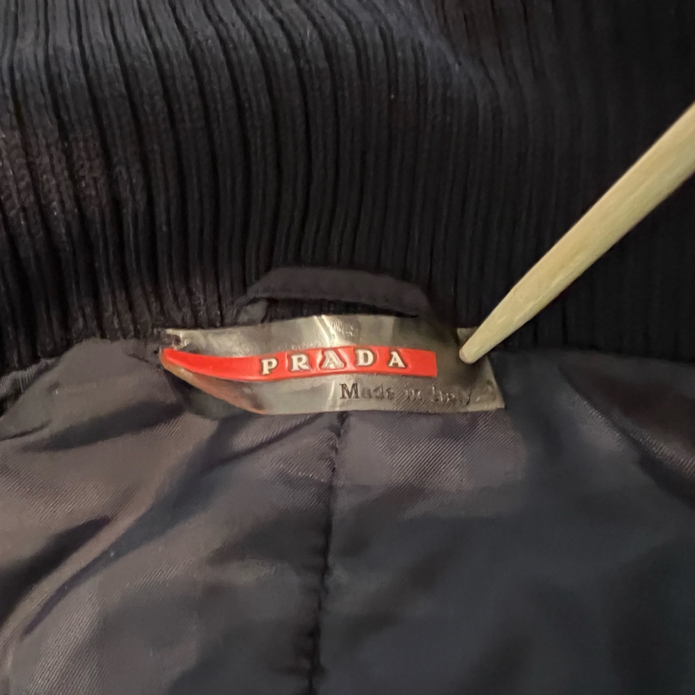 πHPπ PRADA Black Nylon Double Zip Jacket - Size 40/Small - Picture 12 of 15